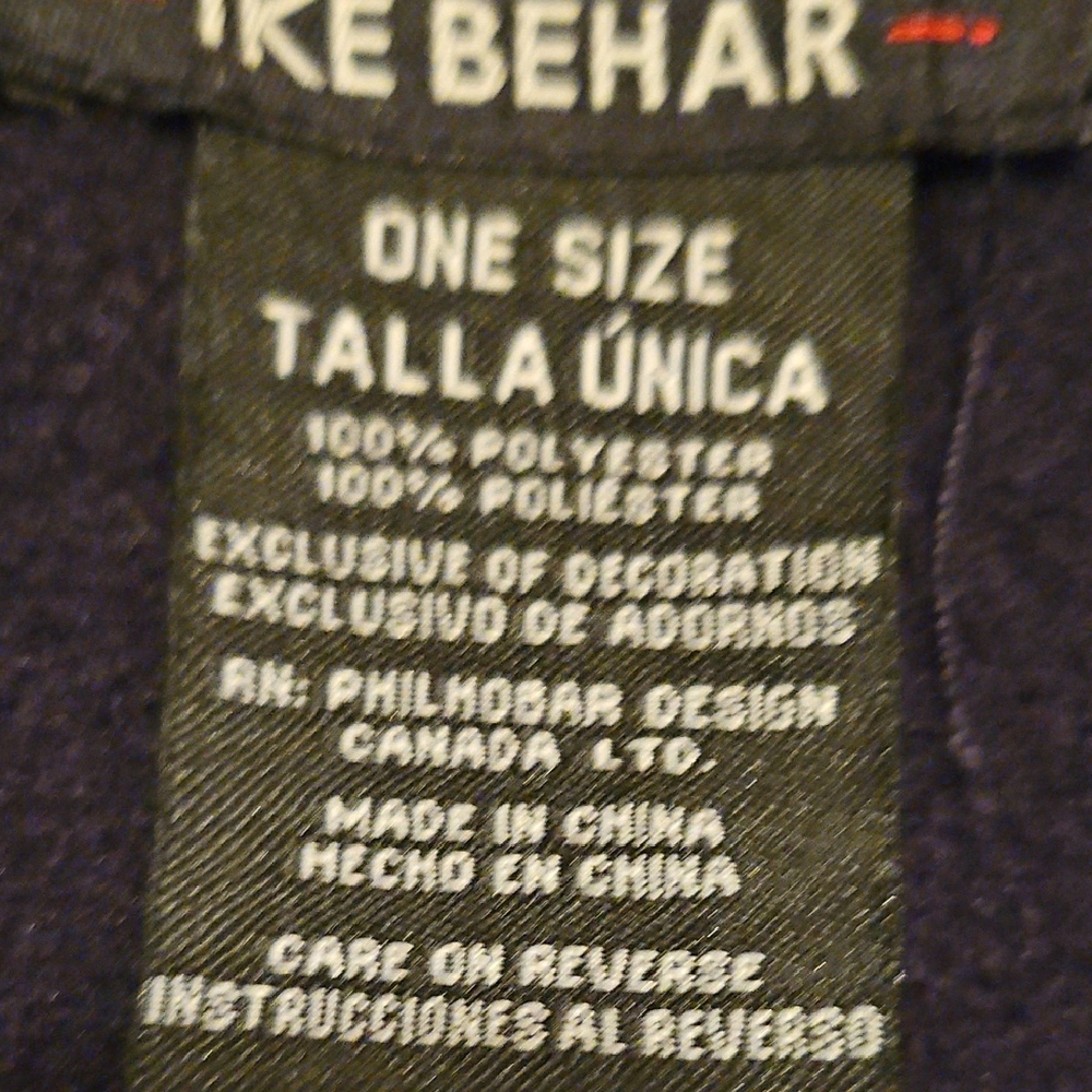 Ike Behar- Multi Color -Fleece Reversible Wrap -One Size Fits All - Picture 5 of 5